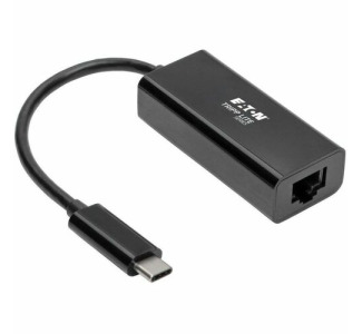 Tripp Lite by Eaton USB C to Gigabit Ethernet Adapter USB Type C to Gbe 10/100/1000 Thunderbolt 3 Compatible Black