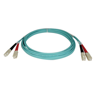 Eaton Tripp Lite Series 10Gb Duplex Multimode 50/125 OM3 LSZH Fiber Patch Cable (SC/SC) - Aqua, 5M (16 ft.)