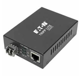 Tripp Lite by Eaton Gigabit Multimode Fiber to Ethernet Media Converter POE+ - 10/100/1000 LC 850 nm 550M (1804.46 ft.)