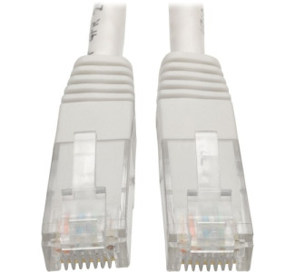 Eaton Tripp Lite Series Cat6 Gigabit Molded (UTP) Ethernet Cable (RJ45 M/M), PoE, White, 1 ft. (0.31 m)
