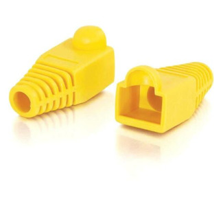 C2G RJ45 Snagless Boot Cover (6.0mm OD) - Yellow - 50pk