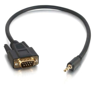 C2G 1.5ft Velocity DB9 Male to 3.5mm Male Adapter Cable