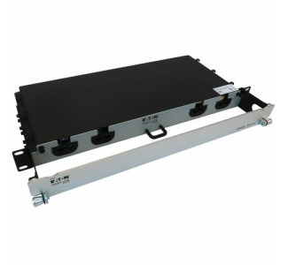 Eaton Tripp Lite Series Preloaded Fiber Panel, 1U - 4x (8x LC/LC Duplex M/M) 16F Trunk Cables, OS2 Singlemode, 10 m (32.8 ft.)