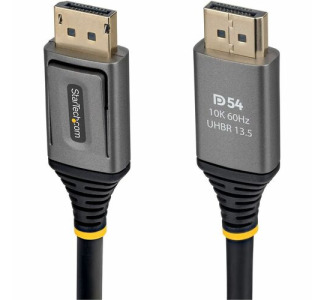 StarTech 2m DisplayPort 2.1 Cable, VESA Certified DP54 DisplayPort Cable, 8K 60Hz, 8K 144Hz/4K 240Hz w/DSC 1.2a, DP 2.1 Monitor Cord