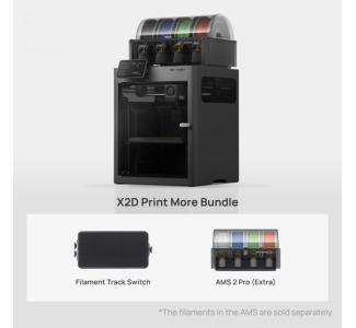 BambuLab PF004-P+SA007-US X2D 3D Printer Combo with AMS 2 PRO