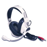 Califone Boom Mic Headset with 2 - 1/4" Plugs