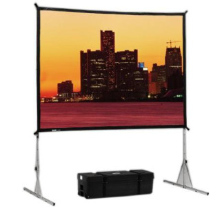 Da-Lite 9' x 12' Fast-Fold Deluxe Screen System [Da-Tex (Rear) Screen Surface]